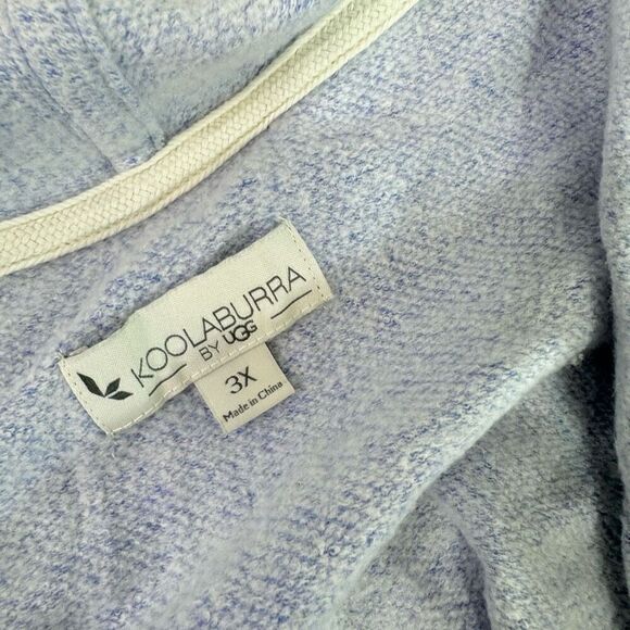 Koolaburra Sweater Womens 3X Blue Solid Long-Sleeve Open-Front Cardigan Cabin Co - Picture 5 of 8